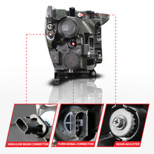 画像をギャラリービューアに読み込む, ANZO 21-23 Ford F150 LED Projector Headlight w/Switchback+Sequential - Black (Driver Side Only)