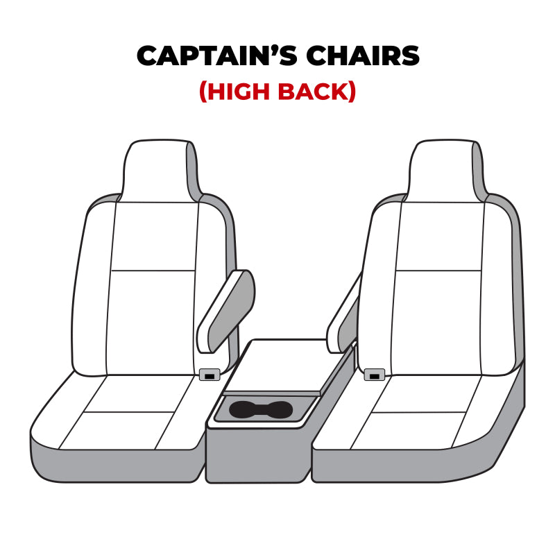 Covercraft 00-06 Ford Excursion Polycotton SeatSaver Custom Front Row Seat Covers - Grey