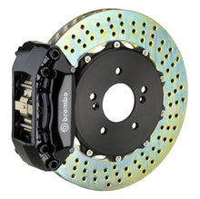 画像をギャラリービューアに読み込む, Brembo 00-05 IS300 Front GT BBK 4 Piston Cast 2pc 328x28 2pc Rotor Drilled-Black