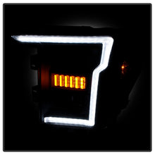 画像をギャラリービューアに読み込む, Spyder Signature 20-21 Ford F150(Halogen Model) Proj. Headlights - Black(PRO-YD-FF15021HALSI-SEQ-BK)