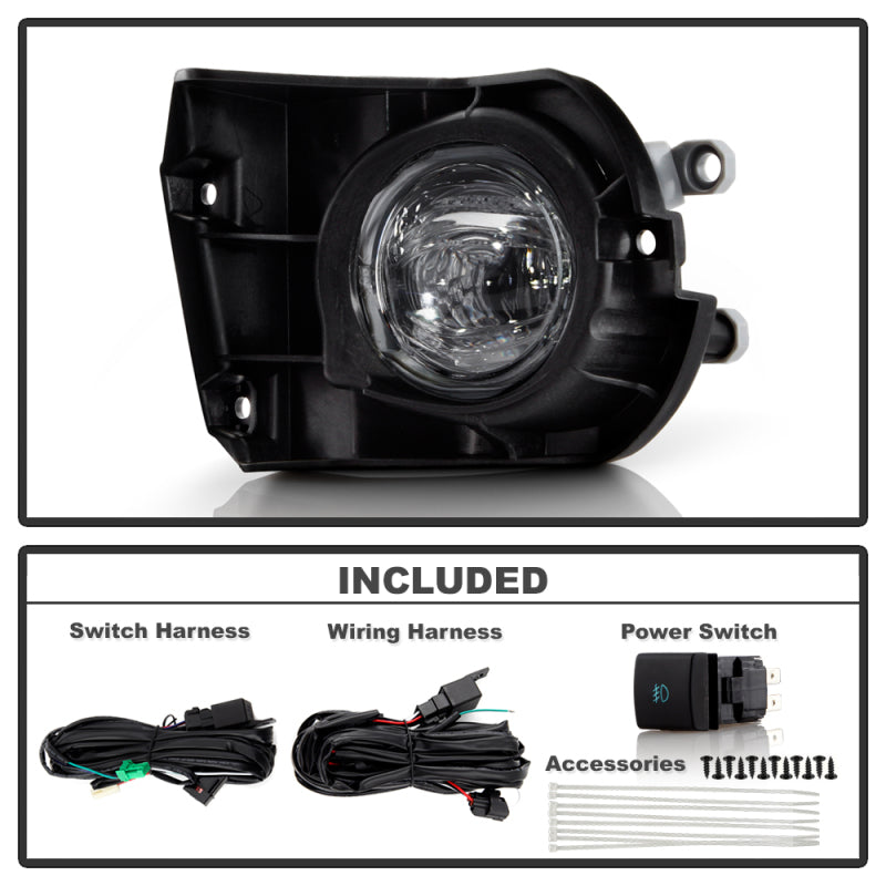 Spyder 20-23 Toyota Corolla Cross OEM Full LED Fog Light w/ Switch - Clear (FL-TCOC20-LED-C)