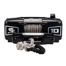 画像をギャラリービューアに読み込む, Superwinch 10000 LBS 12V DC 3/8in x 54ft Synthetic Rope Scorpion 10000SR Winch - Black Powdercoat