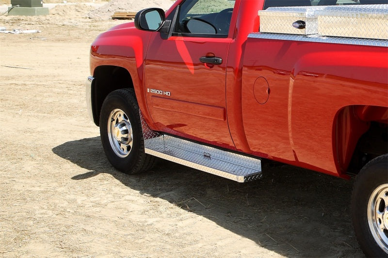 Dee Zee 08-14 Ford Econoline/E-Series Van Running Board Cab Section Brite-Tread Aluminum (Frt Door)