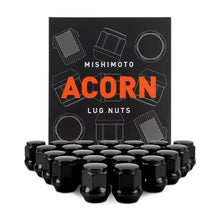 画像をギャラリービューアに読み込む, Mishimoto Steel Acorn Lug Nuts M12 x 1.5 - 24pc Set - Black