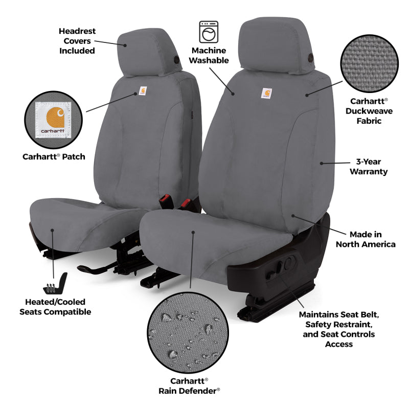 Covercraft 23-25 Dodge RAM ProMaster Cargo Van Carhartt SeatSaver Custom Seat Cover - Gravel