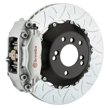 画像をギャラリービューアに読み込む, Brembo 08-14 WRX STI Rear GT BBK 4 Piston Cast 345x28 2pc Rotor Slotted Type3-Silver