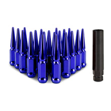 画像をギャラリービューアに読み込む, Mishimoto Steel Spiked Lug Nuts M12x1.5 20pc Set - Blue
