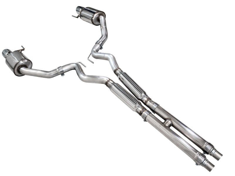 AWE Tuning 2024 Ford Mustang GT Fastback S650 RWD Touring Catback Exhaust w/ Dual Chrome Silver Tips