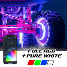 画像をギャラリービューアに読み込む, XK Glow XKmax 16.5in LED Ultra 3-Row Wheel Ring Light Kit w/ RGBW Color Chasing