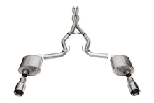 画像をギャラリービューアに読み込む, Corsa 24+ Ford MustangGT Sport Cat-Back Exhaust Sys. 3.0in Dual Rear Exit w/4.5in Straight Cut Tips