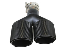 画像をギャラリービューアに読み込む, aFe Takeda 2.5in 304 Stainless Steel Clamp-on Exhaust Tip Passenger Side 2.5in Inlet 4inDual-Carbon