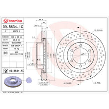 画像をギャラリービューアに読み込む, Brembo 10-20 Lexus GX460 / 10-20 Toyota 4Runner Drilled Xtra Brake Disc - Front