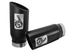 画像をギャラリービューアに読み込む, aFe MACH Force-Xp Universal Exhaust Tip 4 IN Inlet x 5 IN Outlet x 12 IN L- Black Tip
