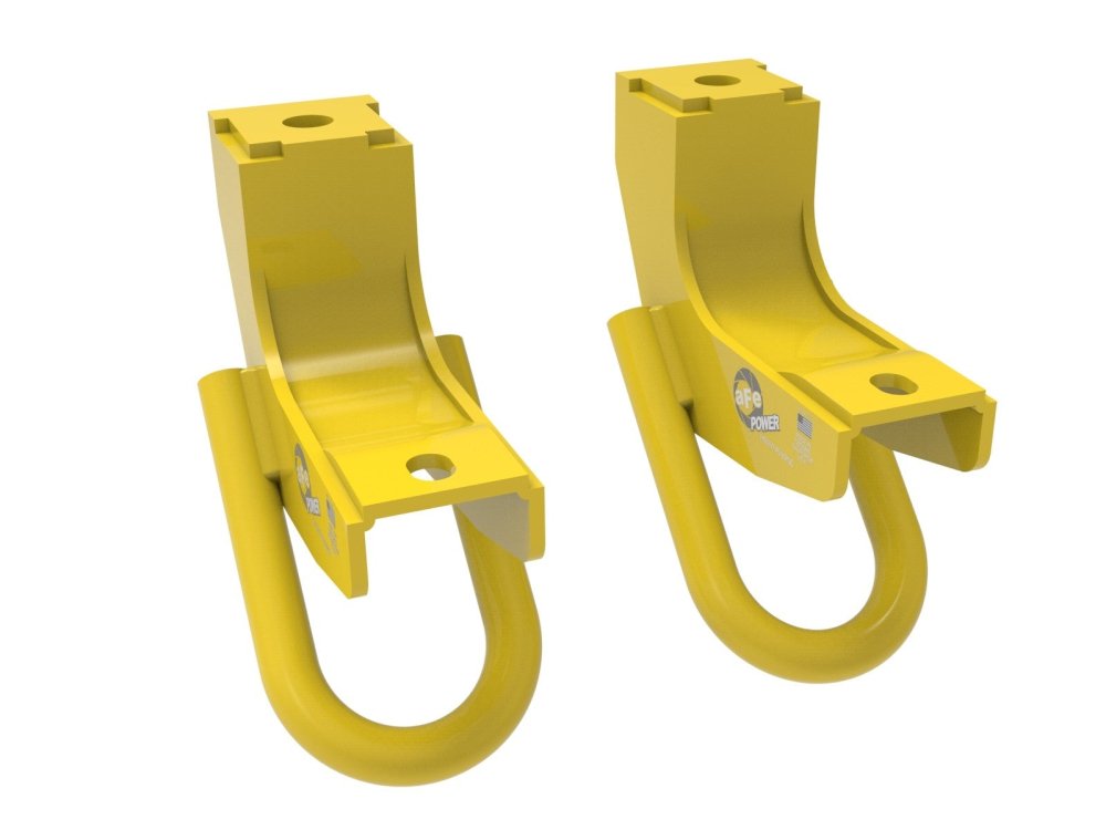 aFe Toyota Tundra 2022 V6 - 3.5L (tt) Front Tow Hook Yellow - R70オートパーツ【公式】