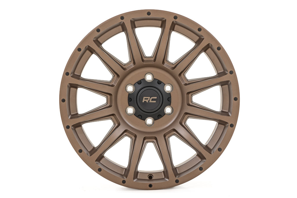 Rough Country 90 Series Wheel | One-Piece | Bronze | 18x9 | 8x170 | -12mm