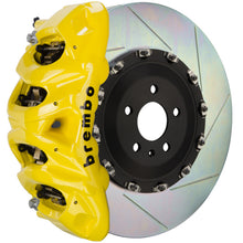 画像をギャラリービューアに読み込む, Brembo 09-16 Panamera/S/4S/Turbo Front GT BBK 8 Piston Cast 412x38 2pc Rotor Slotted Type1-Yellow