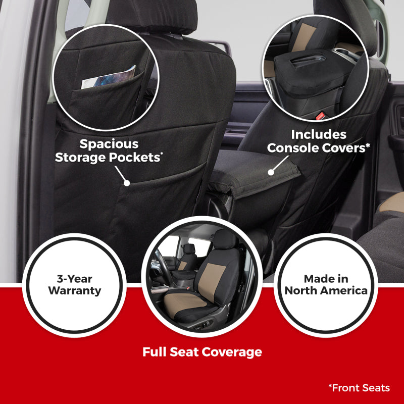 Covercraft 21-24 Toyota Sienna Endura PrecisionFit Custom Third Row Seat Covers - Charcoal/Silver