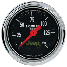 画像をギャラリービューアに読み込む, Autometer Jeep 2-1/16in 150 PSI Mechanical Air Locker Gauge
