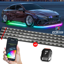 画像をギャラリービューアに読み込む, XK Glow XKmax RGBW 8pc Addressable Car Underglow Kit Universal Fitment for 12v