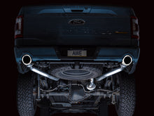 画像をギャラリービューアに読み込む, AWE Tuning 2021+ Ford F150 Tremor w/ Bumper Cutouts 0FG Non-Resonated Cat-Back w/ Chrome Silver Tips
