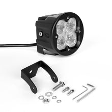 画像をギャラリービューアに読み込む, XK Glow Round XKchrome 20w LED Cube Light w/ RGB Accent Light - Flood Beam w/Fog Light Bracket