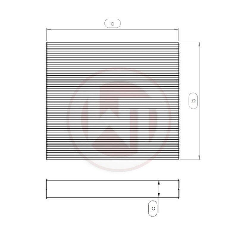 Wagner Tuning 563x468x32mm Radiator Core