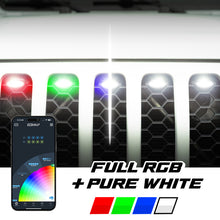 画像をギャラリービューアに読み込む, XK Glow XKmax Pre-Runner Style RGBW LED Grill Pods - 5pc