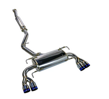 画像をギャラリービューアに読み込む, Remark 08-14 Subaru WRX STi GR Hatch Sports Touring Cat-Back Exhaust - Burnt Quad Tips (Resonated)