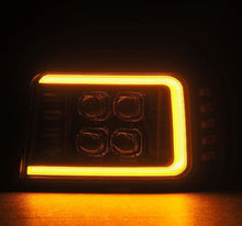 画像をギャラリービューアに読み込む, AlphaRex 92-96 Ford F-Series/Bronco NOVA-Series LED Proj Headlight Bk w/Actv Light SeqSig &amp; SBDRL