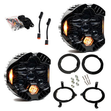 画像をギャラリービューアに読み込む, Baja Designs 18-25 Jeep Wrangler JL/20-25 Gladiator JT (w/Halogen) DOT LP6 LED Headlight Kit - Amber