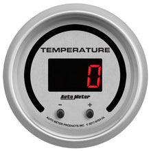 画像をギャラリービューアに読み込む, Autometer 52.4mm Silver Switchable 60-340 Degrees F/40-170 Degrees C Ultra-Lite Elite Digital Gauge