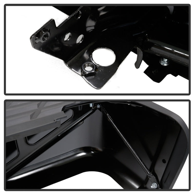 xTune 07-13 Chevy Silverado 1500 w/Parking Sensor OEM Style Steel Rear Bumper - BLK RB-CS07-SET-WS-B