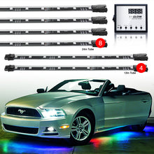 画像をギャラリービューアに読み込む, XK Glow 3 Million Color XKGLOW LED Accent Light Car/Truck Kit 8x24In + 4x12In Tubes