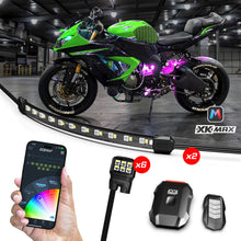 画像をギャラリービューアに読み込む, XK Glow XKmax RGBW 8pc Addressable Motorcycle Underglow Light Kit