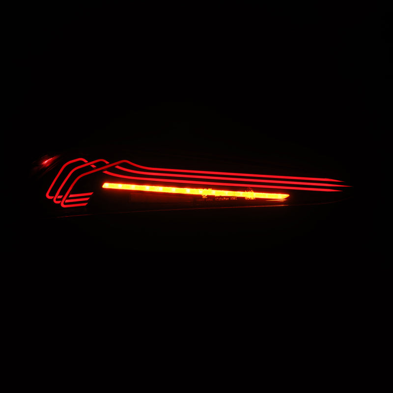 AlphaRex 20-24 Toyota Supra LUXX-Series Laser Style LED Tail Lights Black-Red