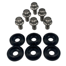 画像をギャラリービューアに読み込む, BLOX Racing New Fender Washers Kit M6 12pt - 6pc Large Diameter Black