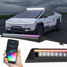 画像をギャラリービューアに読み込む, XK Glow Tesla Cybertruck XKmax 50in Roof LED Off-Road Light Bar w/ RGBW Chasing DRL &amp; App Control