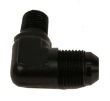 画像をギャラリービューアに読み込む, Aeromotive Fitting Elbow 1/4in-MNPT to AN-08 90-Deg Black