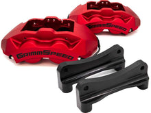 画像をギャラリービューアに読み込む, GrimmSpeed 02-21 Subaru WRX/STI 4-Piston Brake Caliper Kit - Red (For 340mm Rotor)