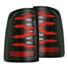 画像をギャラリービューアに読み込む, AlphaRex 09-18 Dodge RAM LUXX-Series LED Taillights Black Red w/Actv Light &amp; SS