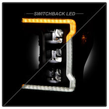 画像をギャラリービューアに読み込む, Spyder 17-19 Ford F-250/F-350/F-450 High-Power LED Headlights - Black (PRO-YD-FS17LEDAP-SEQSBGR-BK)