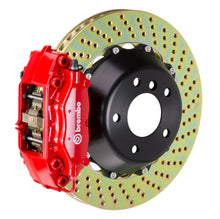 画像をギャラリービューアに読み込む, Brembo 05-08 7-Series (After 3/05 Production) Rr GT BBK 4 Piston Cast 345x28 2pc Rotor Drilled-Red