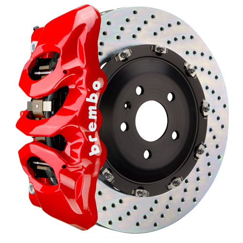Brembo 23+ Z (RZ34) Front GT BBK 6 Piston Cast 380x34 2pc Rotor Drilled-Red