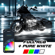 画像をギャラリービューアに読み込む, XK Glow XKmax RGBW 16pc addressable Motorcycle Underglow Light Kit