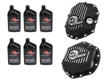 画像をギャラリービューアに読み込む, aFe Power Front/Rear Diff Cover Kit w/ Oil 20-25 GM Diesel Trucks V8 (AAM 9.25-12 &amp; AAM 11.5-12-14)