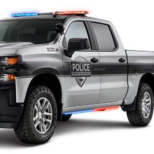 画像をギャラリービューアに読み込む, Putco 19-23 Dodge Ram 1500 Blade Rocker Kits Sideliners - Blue &amp; White w/ White Override