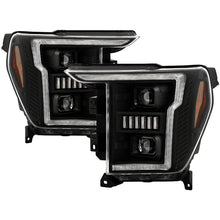 画像をギャラリービューアに読み込む, Spyder Signature 20-21 Ford F150(Halogen Model) Proj. Headlights - Black(PRO-YD-FF15021HALSI-SEQ-BK)