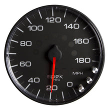 画像をギャラリービューアに読み込む, Autometer Spek-Pro Gauge Speedometer 5in 180 Mph Elec. Programmable Black/Black