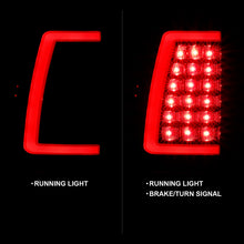 画像をギャラリービューアに読み込む, ANZO 2003-2006 Chevy Silverado 1500 LED Taillights Plank Style Black w/Clear Lens