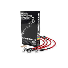 画像をギャラリービューアに読み込む, Goodridge 13-17 Audi S7 Stainless Steel Brake Lines - Red